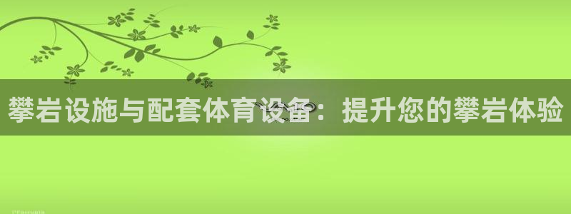 意昂体育3招商电话地址：攀岩设施与配套体育设备：提升