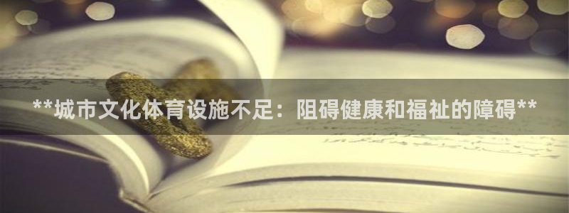 意昂3科技：**城市文化体育设施不足：阻碍健康和福祉